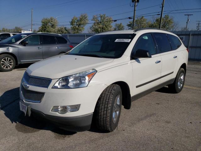 1GNKRFEDXCJ417709 - 2012 CHEVROLET TRAVERSE LS WHITE photo 1