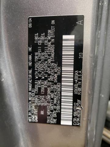 5TBBT44125S456363 - 2005 TOYOTA TUNDRA ACCESS CAB SR5 SILVER photo 12