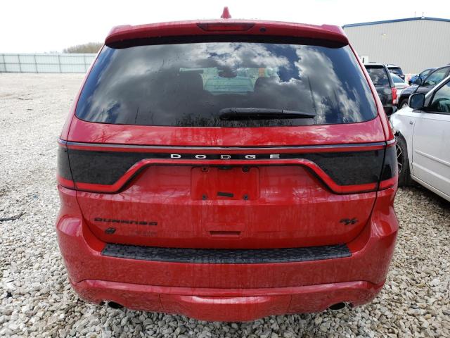 1C4SDJCTXKC605069 - 2019 DODGE DURANGO R/T RED photo 6