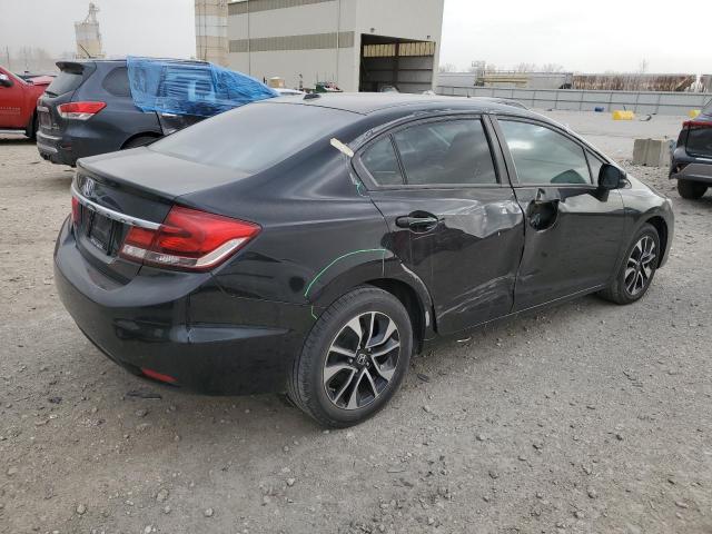 19XFB2F96DE034768 - 2013 HONDA CIVIC EXL BLACK photo 3