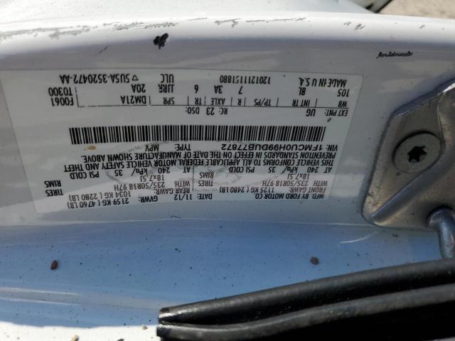 1FMCU0H99DUB77872 - 2013 FORD ESCAPE SEL WHITE photo 14