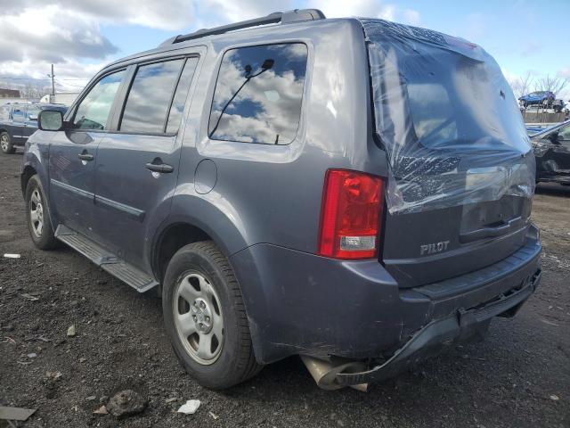 5FNYF4H21FB022050 - 2015 HONDA PILOT LX GRAY photo 2