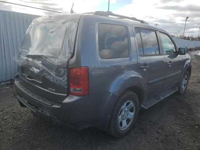 5FNYF4H21FB022050 - 2015 HONDA PILOT LX GRAY photo 3