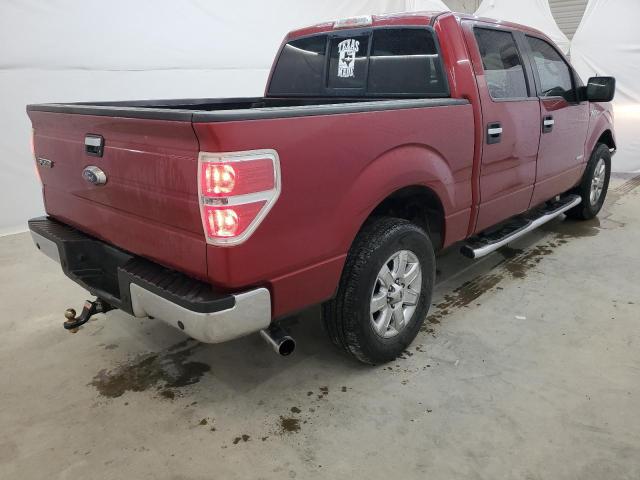 1FTFW1CT6DKF80000 - 2013 FORD F150 SUPERCREW RED photo 3