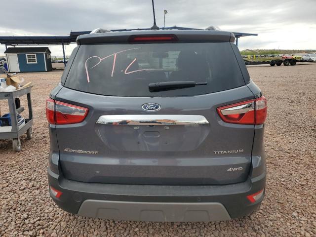 MAJ6S3KL7MC423536 - 2021 FORD ECOSPORT TITANIUM GRAY photo 6