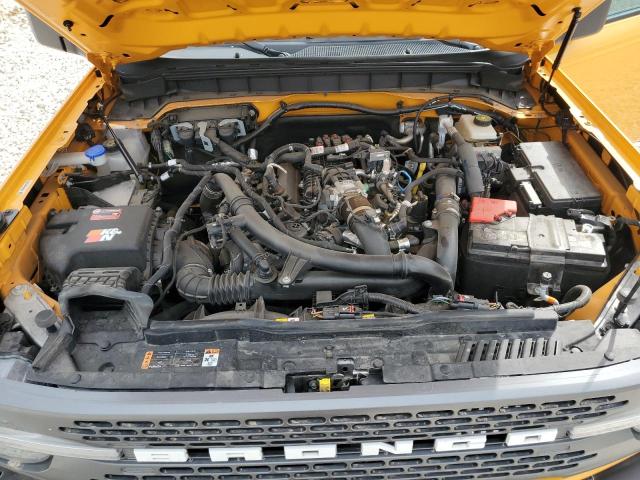 1FMEE5DP6NLB66262 - 2022 FORD BRONCO BASE YELLOW photo 12