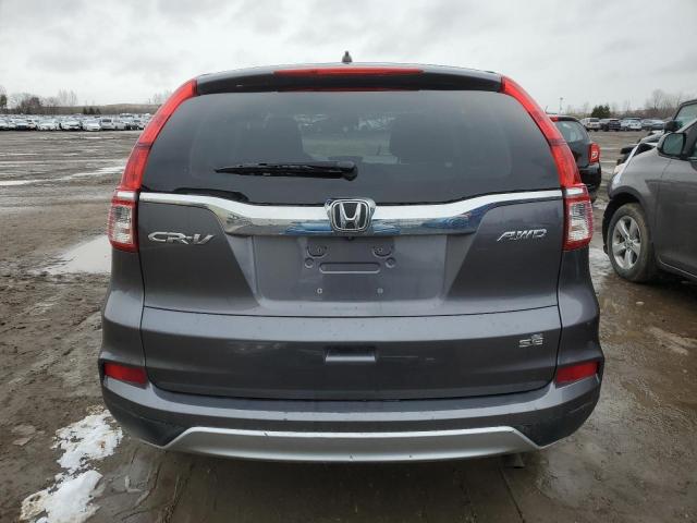 2HKRM4H45FH116235 - 2015 HONDA CR-V SE GRAY photo 6