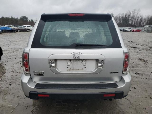 5FNYF18107B024444 - 2007 HONDA PILOT LX SILVER photo 6