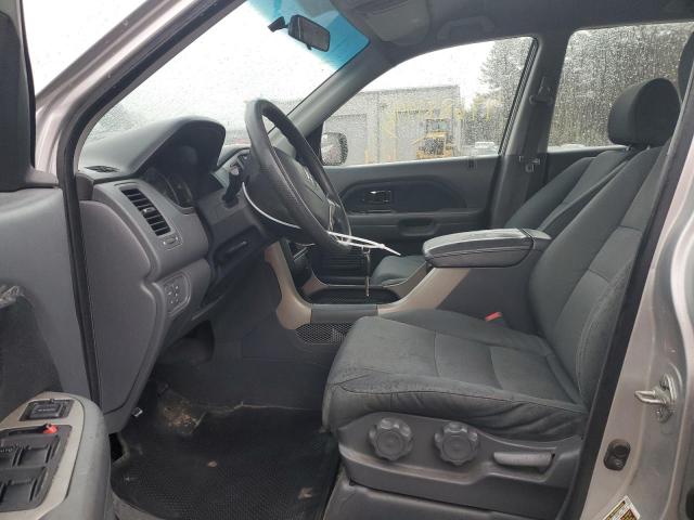 5FNYF18107B024444 - 2007 HONDA PILOT LX SILVER photo 7