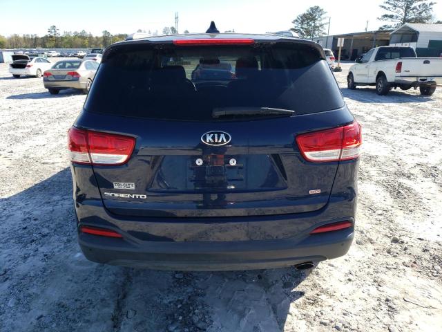 5XYPG4A37HG330363 - 2017 KIA SORENTO LX BLUE photo 6