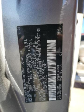 5TBBT44165S460027 - 2005 TOYOTA TUNDRA ACCESS CAB SR5 SILVER photo 12