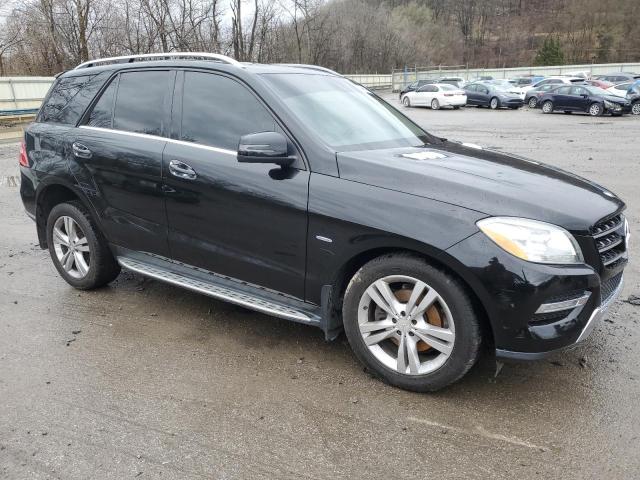 4JGDA5HB8CA037907 - 2012 MERCEDES-BENZ ML 350 4MATIC BLACK photo 4