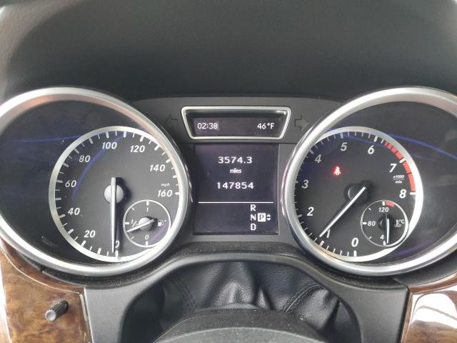 4JGDA5HB8CA037907 - 2012 MERCEDES-BENZ ML 350 4MATIC BLACK photo 9