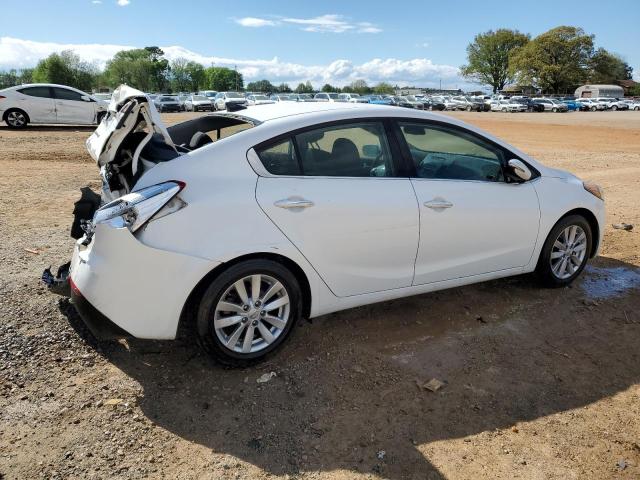 KNAFX4A80F5362386 - 2015 KIA FORTE EX WHITE photo 3