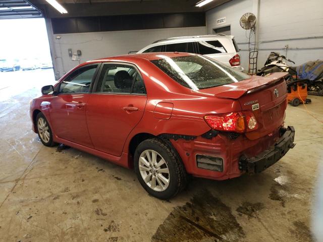 2T1BU4EE6AC471232 - 2010 TOYOTA COROLLA BASE RED photo 2