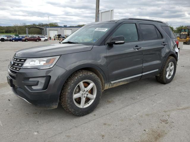 1FM5K8D8XHGD82194 - 2017 FORD EXPLORER XLT GRAY photo 1