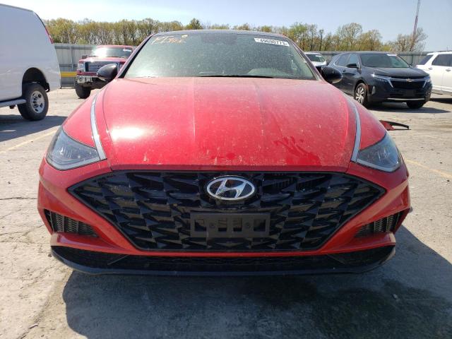 5NPEJ4J21NH140773 - 2022 HYUNDAI SONATA SEL PLUS RED photo 5