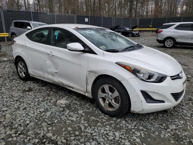 5NPDH4AE1EH525350 - 2014 HYUNDAI ELANTRA SE WHITE photo 4