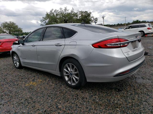 3FA6P0LUXHR309657 - 2017 FORD FUSION SE HYBRID SILVER photo 2