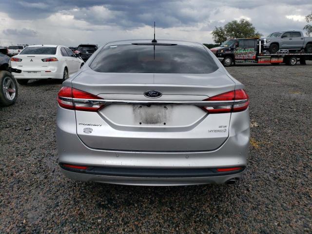 3FA6P0LUXHR309657 - 2017 FORD FUSION SE HYBRID SILVER photo 6