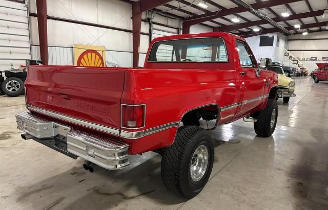 1GCEV14ZXHS188192 - 1987 CHEVROLET V10 RED photo 4