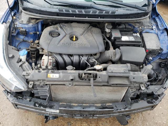 5NPDH4AE3FH610384 - 2015 HYUNDAI ELANTRA SE BLUE photo 11