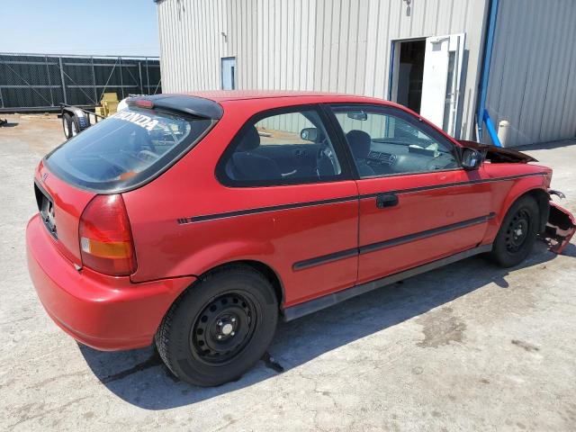 2HGEJ6429VH117176 - 1997 HONDA CIVIC CX RED photo 3