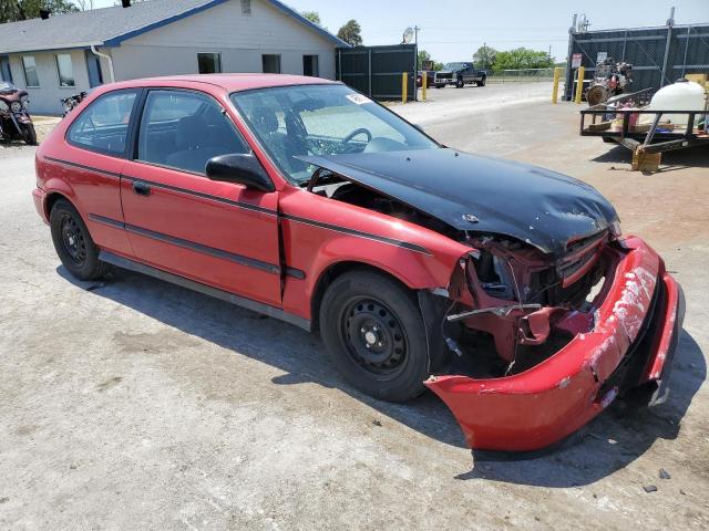 2HGEJ6429VH117176 - 1997 HONDA CIVIC CX RED photo 4