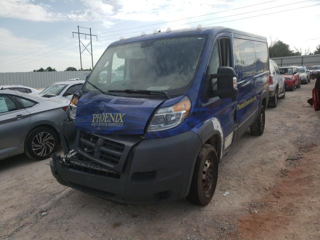 3C6TRVAG9HE551677 - 2017 RAM PROMASTER 1500 STANDARD BLUE photo 2