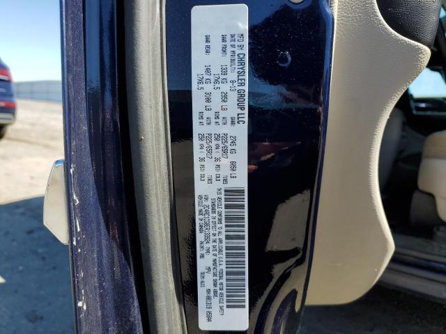 2C4RC1CG8ER133924 - 2014 CHRYSLER TOWN & COU TOURING L BLUE photo 13