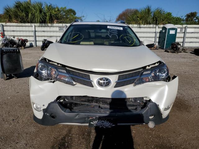 2T3DFREV9DW045786 - 2013 TOYOTA RAV4 LIMITED WHITE photo 5