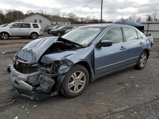 1HGCM56877A188131 - 2007 HONDA ACCORD EX BLUE photo 1