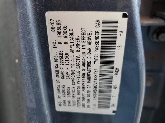 1HGCM56877A188131 - 2007 HONDA ACCORD EX BLUE photo 13