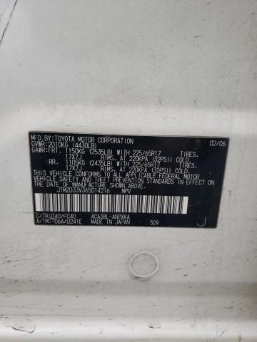 JTMZD33V365014216 - 2006 TOYOTA RAV4 WHITE photo 13