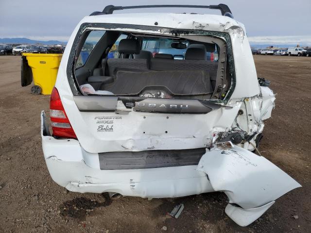 JF1SG65635H706401 - 2005 SUBARU FORESTER 2.5XS WHITE photo 6