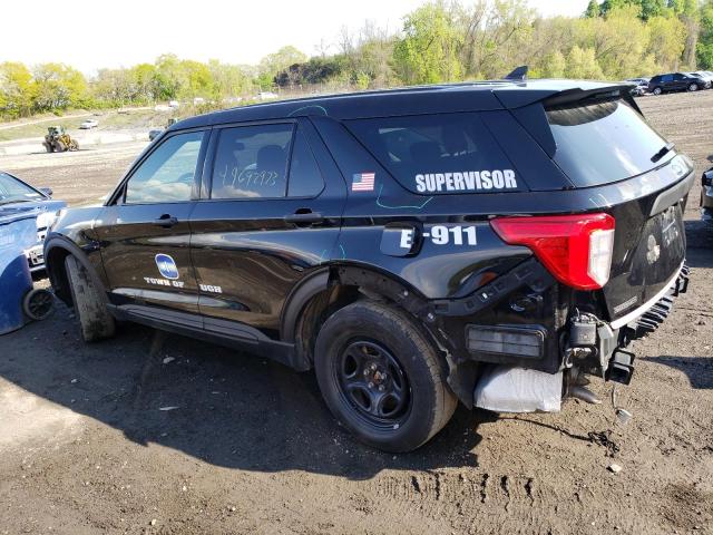 1FM5K8ABXMGA18979 - 2021 FORD EXPLORER POLICE INTERCEPTOR BLACK photo 2