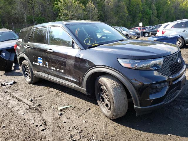 1FM5K8ABXMGA18979 - 2021 FORD EXPLORER POLICE INTERCEPTOR BLACK photo 4