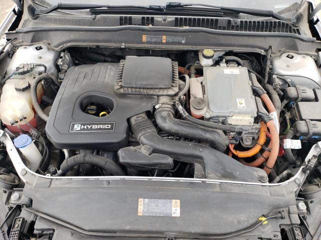 3FA6P0LU6KR166830 - 2019 FORD FUSION SE SILVER photo 11