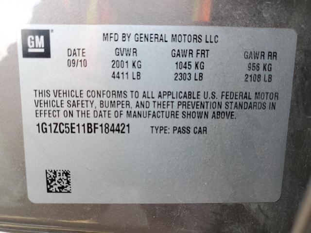 1G1ZC5E11BF184421 - 2011 CHEVROLET MALIBU 1LT TAN photo 12