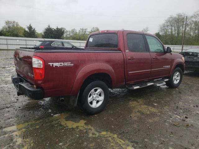 5TBDT44116S537249 - 2006 TOYOTA TUNDRA DOUBLE CAB SR5 RED photo 3