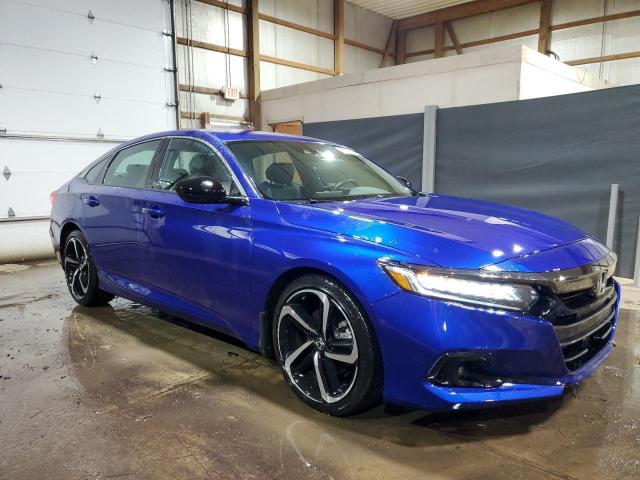 1HGCV1F37NA089526 - 2022 HONDA ACCORD SPORT BLUE photo 4