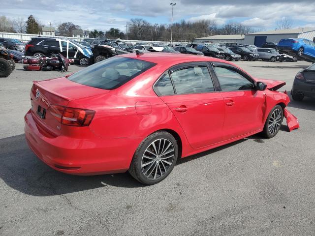 3VWD17AJ2FM328635 - 2015 VOLKSWAGEN JETTA SE RED photo 3