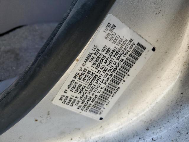 5FNRL38798B008743 - 2008 HONDA ODYSSEY EXL SILVER photo 13