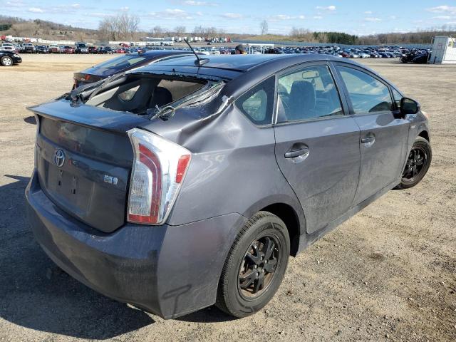 JTDKN3DU3C5424482 - 2012 TOYOTA PRIUS GRAY photo 3