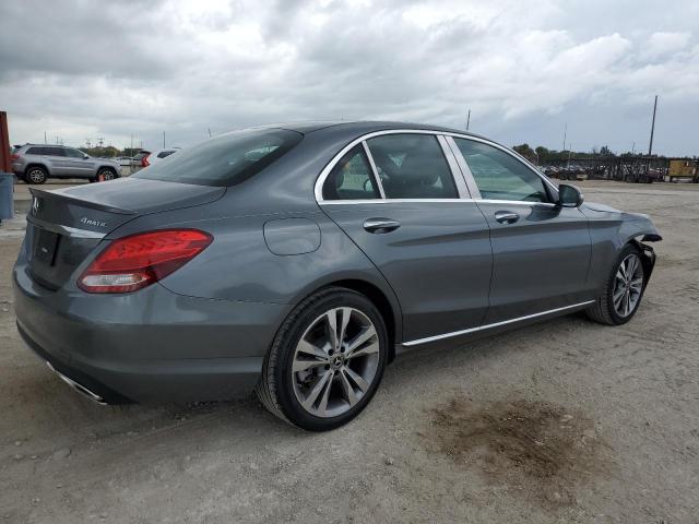 55SWF4KB8JU282629 - 2018 MERCEDES-BENZ C 300 4MATIC GRAY photo 3