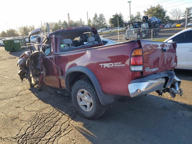5TBBT44121S207121 - 2001 TOYOTA TUNDRA ACCESS CAB მუქწითელი ფოტო 2