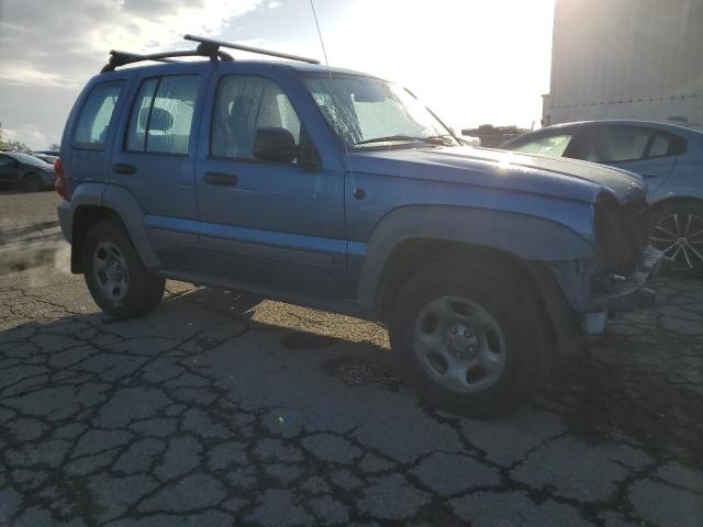 1J4GL48K26W108476 - 2006 JEEP LIBERTY SPORT BLUE photo 4