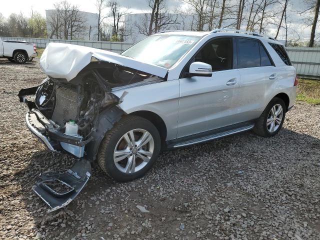 4JGDA5HB4FA478714 - 2015 MERCEDES-BENZ ML 350 4MATIC SILVER photo 1