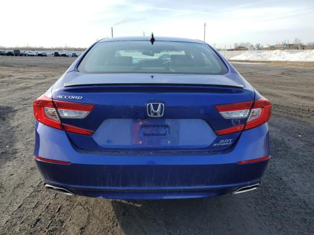 1HGCV2F34NA800475 - 2022 HONDA ACCORD SPORT Blau Foto 6