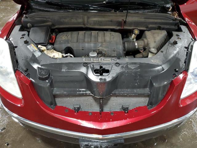 5GAKVBED9BJ244780 - 2011 BUICK ENCLAVE CXL MAROON photo 12